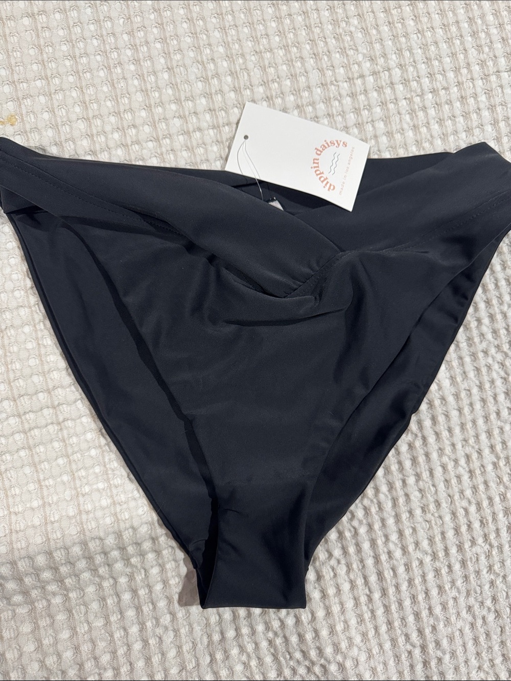 Dippin' Daisy's NWT Black retro bottom High-Cut Bikini Bottom